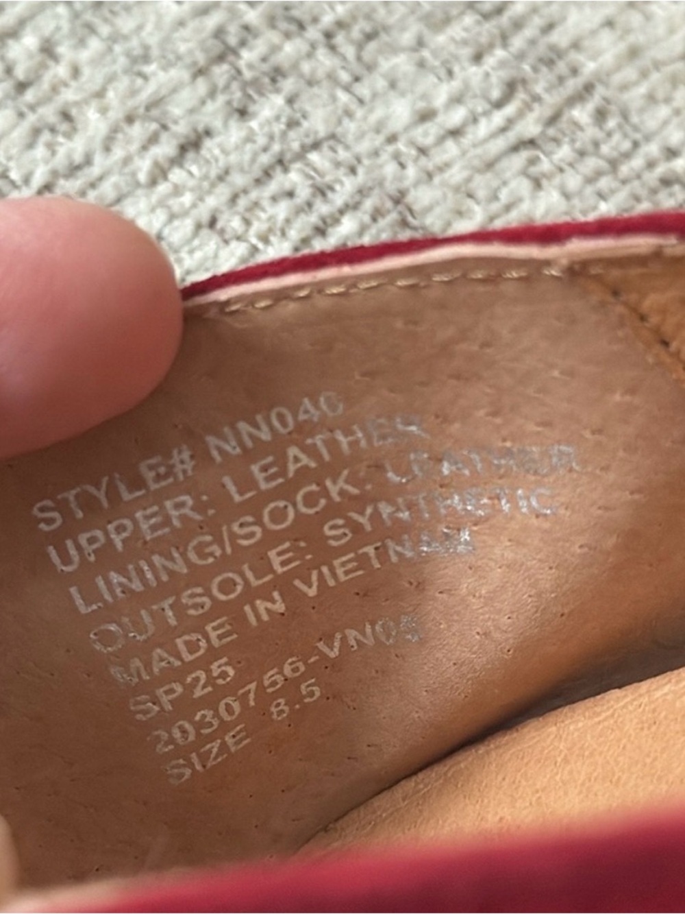 NWT Madewell Greta Suede Ballet Flats Ballerina Ruby Port Red Burgundy Leather - Picture 5 of 5